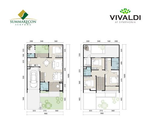 foto denah rumah tipe Allegretto Premium perumahan Vivaldi