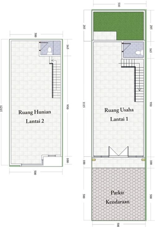 foto denah rumah tipe RUKO 118/60 perumahan Sentraland Ruko