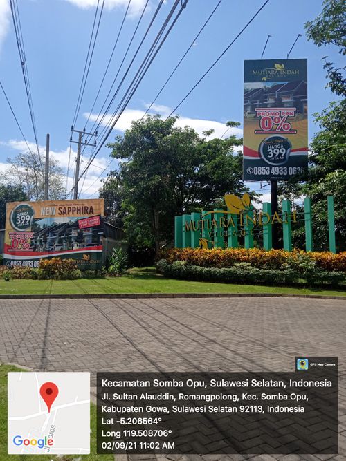 foto gerbang perumahan MUTIARA INDAH VILLAGE