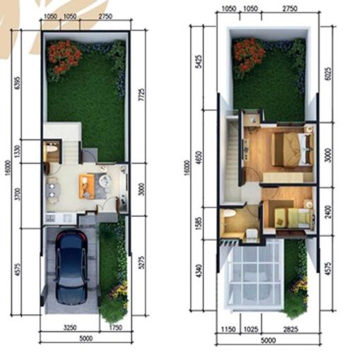 foto denah rumah tipe IVY STD perumahan CIMANGGIS GOLF ESTATE