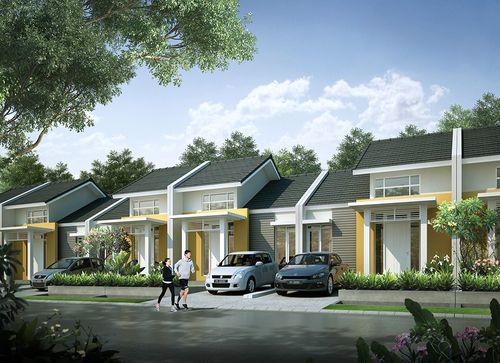 foto tampak rumah tipe Magnolia 1 perumahan CitraIndah City