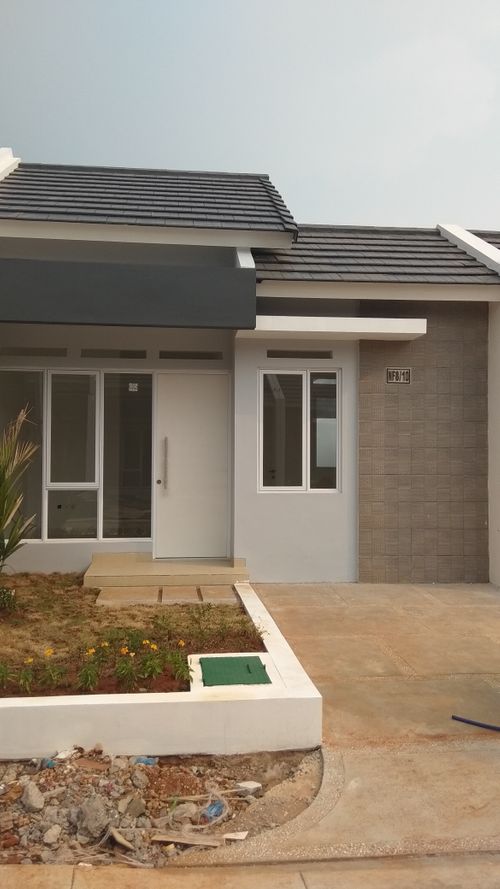 foto tampak rumah tipe NF8-0005 perumahan SERPONG NATURA CITY