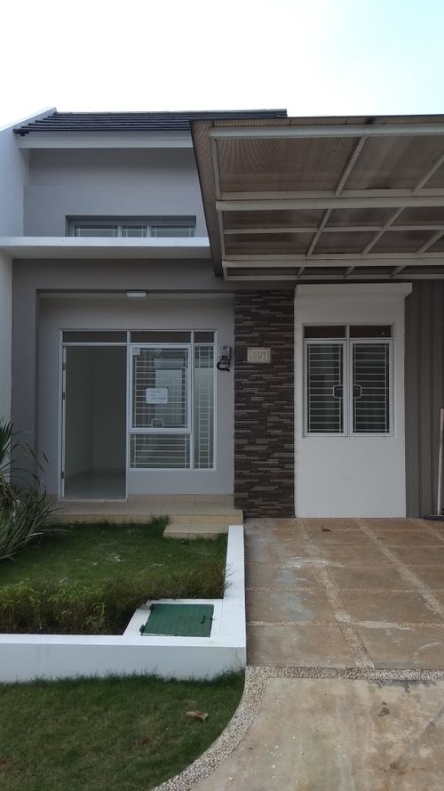 foto tampak rumah tipe NE6-0033 perumahan SERPONG NATURA CITY