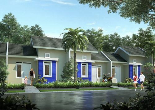 foto tampak rumah tipe Matoa 1 perumahan CitraIndah City