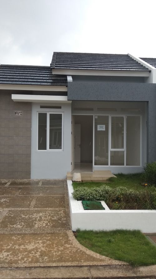 foto tampak rumah tipe NF8-0016 perumahan SERPONG NATURA CITY