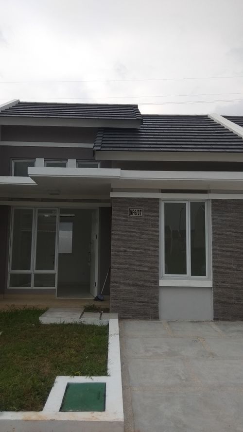 foto tampak rumah tipe NF6-0016 perumahan SERPONG NATURA CITY