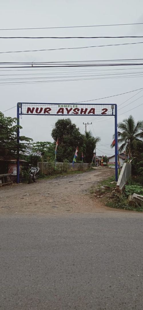 foto gerbang perumahan NUR AYSHA 2 TAHAP 2