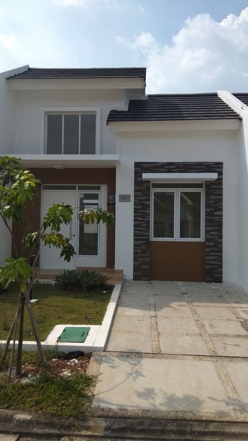 foto tampak rumah tipe NC6-0027 perumahan SERPONG NATURA CITY
