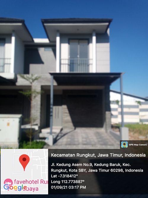 foto tampak rumah tipe ORCHID D-17 perumahan SPRINGVILLE RESIDENCE