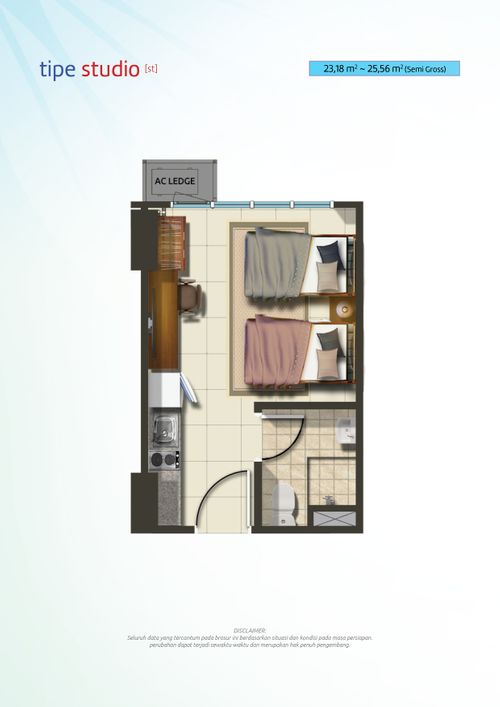 foto denah rumah tipe ST-C perumahan The Springlake View