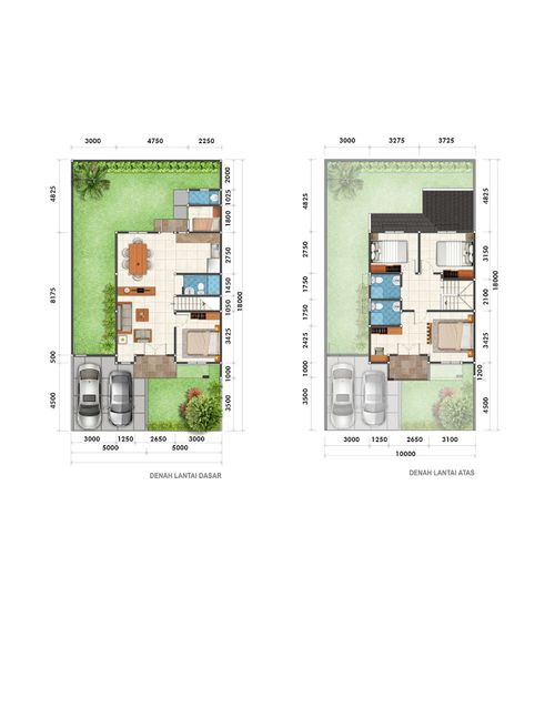 foto denah rumah tipe 137/180 perumahan Sentul Alaya