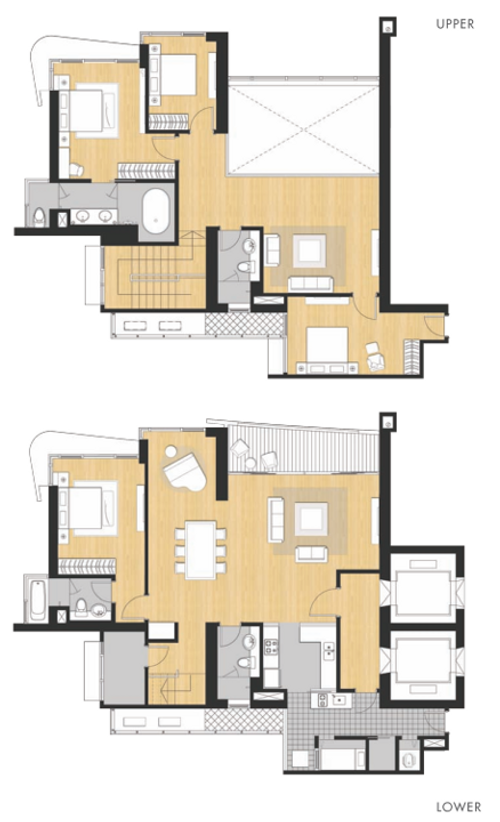 foto denah rumah tipe New Ambas A1 perumahan St. Moritz Puri