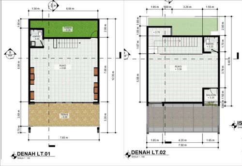 foto denah rumah tipe Ruko perumahan Tamansari Metropolitan Manado