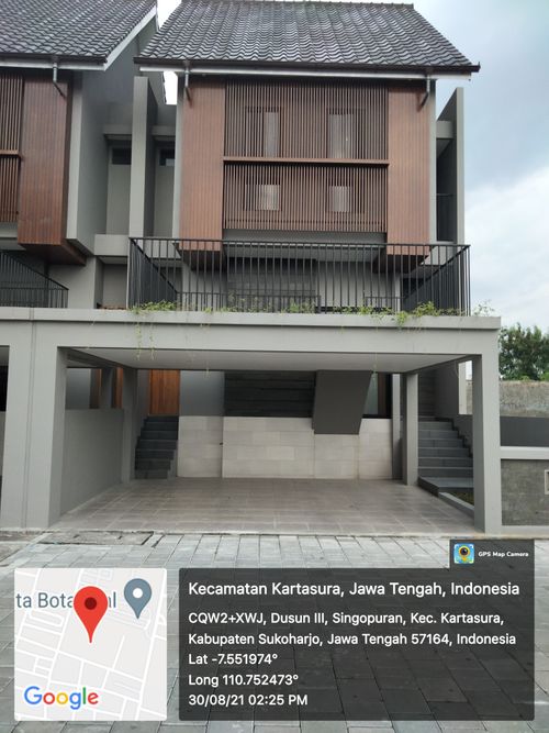 foto tampak rumah tipe KYOTO perumahan PERMATA BOTANICAL