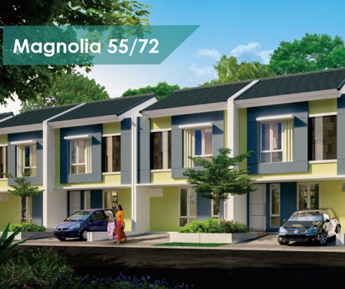 foto tampak rumah tipe MAGNOLIA perumahan IMPERIAL GREEN