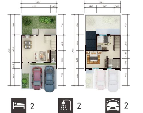 foto denah rumah tipe MAGNOLIA perumahan IMPERIAL GREEN