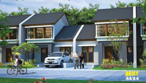 foto tampak rumah tipe DAISY perumahan IMPERIAL GROOVE