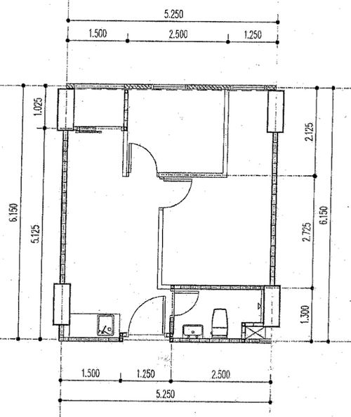 foto denah rumah tipe 2 BEDROOM perumahan AYODHYA RESIDENCES