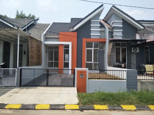 foto tampak rumah tipe 46 PHOENIX perumahan CENDANA RESIDENCE