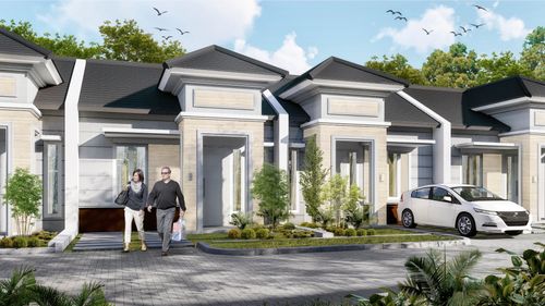 foto tampak rumah tipe OCEAN BLUE STANDARD perumahan CILEGON PARK