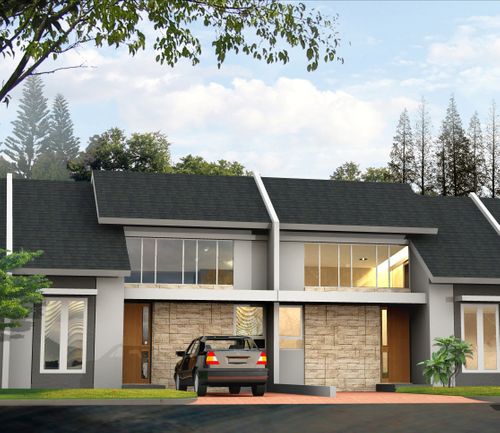 foto tampak rumah tipe AMBASSADOR-36 perumahan BUKIT DAGO