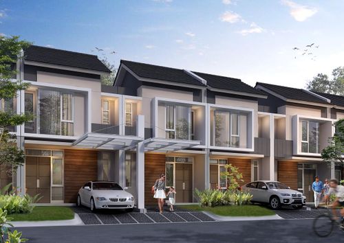 foto tampak rumah tipe NEO ARCADIA-58 perumahan BUKIT DAGO
