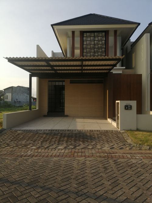 foto tampak rumah tipe Therry perumahan The Prambanan Residence