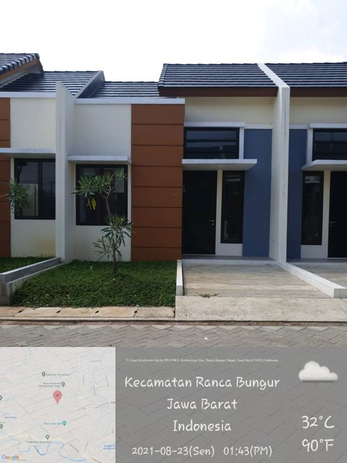 foto tampak rumah tipe 38 / 77 perumahan Bali Resort Bogor