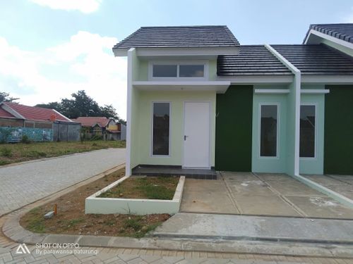 foto tampak rumah tipe CEMPAKA perumahan MANDAI INDAH VILLAGE