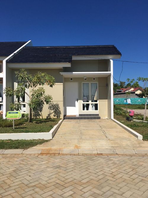 foto tampak rumah tipe ANYELIR perumahan MANDAI INDAH VILLAGE