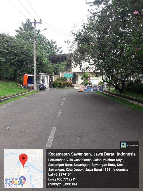 foto posisi tengah perumahan VILLA CASABLANCA