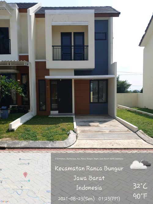 foto tampak rumah tipe 62 / 66 perumahan Bali Resort Bogor