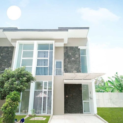 foto tampak rumah tipe 70 perumahan V RESIDENCE