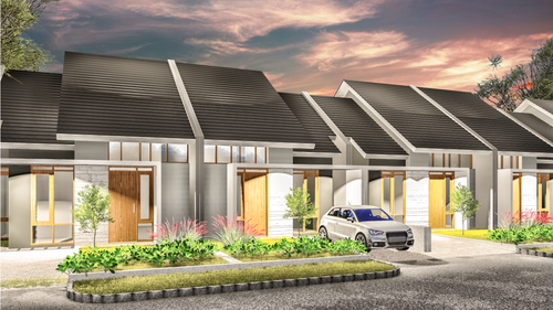 foto tampak rumah tipe 65 perumahan BUMI SILIWANGI