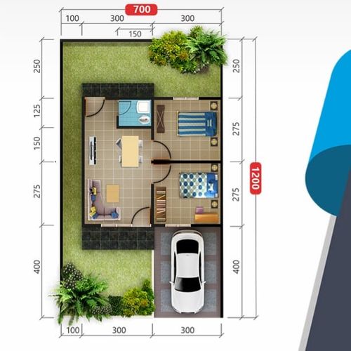 foto denah rumah tipe Topaz 3 36 perumahan OPI REGENCY 2 PERUMAHAN TOPAZ 3