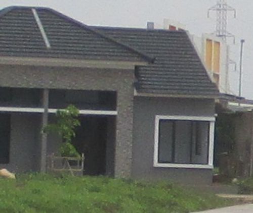 foto tampak rumah tipe C1 33/113 perumahan 3 BISNIS CENTER KARAWANG