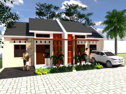 foto tampak rumah tipe 36 perumahan GREEN WERUNGOTOK RESIDENCE