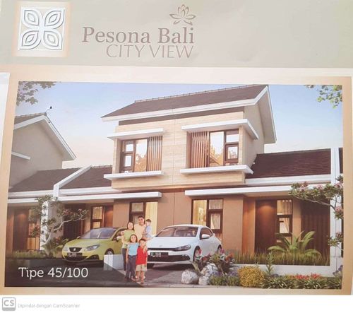 foto tampak rumah tipe 45/100 perumahan PESONA BALI CITY VIEW