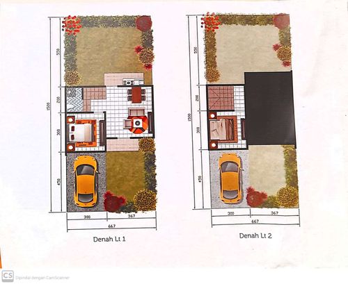 foto denah rumah tipe 45/100 perumahan PESONA BALI CITY VIEW