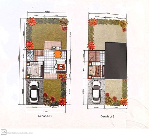 foto denah rumah tipe 50/105 perumahan PESONA BALI CITY VIEW