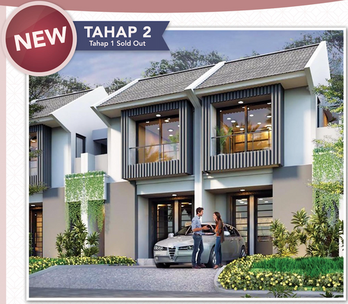 foto tampak rumah tipe WALDEN perumahan ADELAIDE 2 GRAND PAKUWON