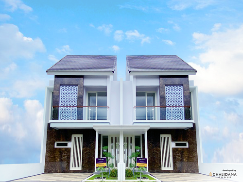 foto tampak rumah tipe AMARYLLIS perumahan SAFIRA GARDEN