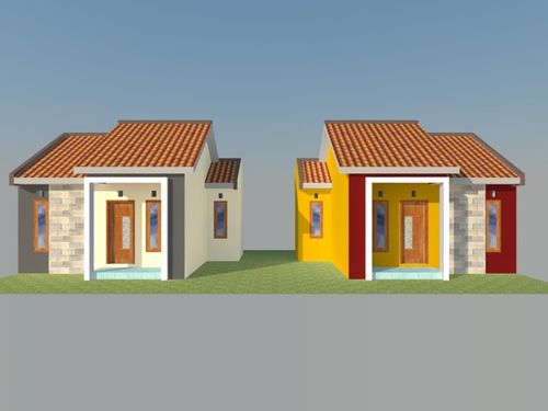 foto tampak rumah tipe 36/76 perumahan Griya Samhita Pesanggaran