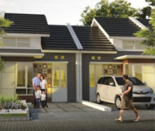 foto tampak rumah tipe Faster perumahan PERMATA VISIO