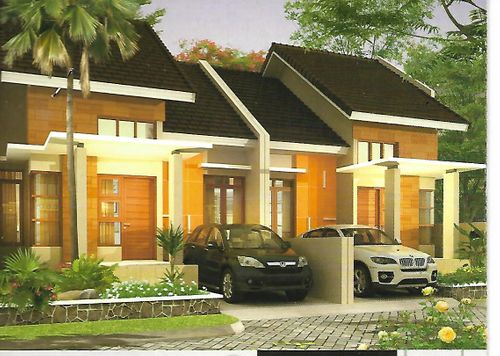 foto tampak rumah tipe 60/133 perumahan PERUMAHAN SAFIRA TOWN HOUSE