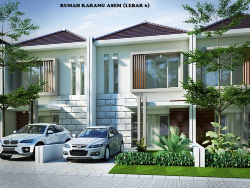 foto tampak rumah tipe 6x13 perumahan REGENCY ONE @ KARANG ASEM