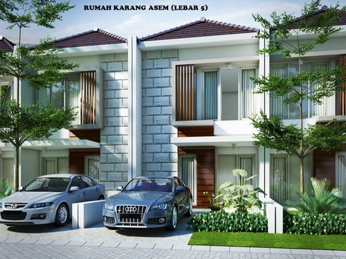 foto tampak rumah tipe 5x12.5 perumahan REGENCY ONE @ KARANG ASEM