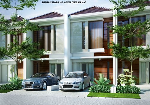 foto tampak rumah tipe 4.5x11 perumahan REGENCY ONE @ KARANG ASEM