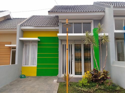 foto tampak rumah tipe BOUGENVILLE 78 perumahan WIROGUNAN RESIDENCE TAHAP 1
