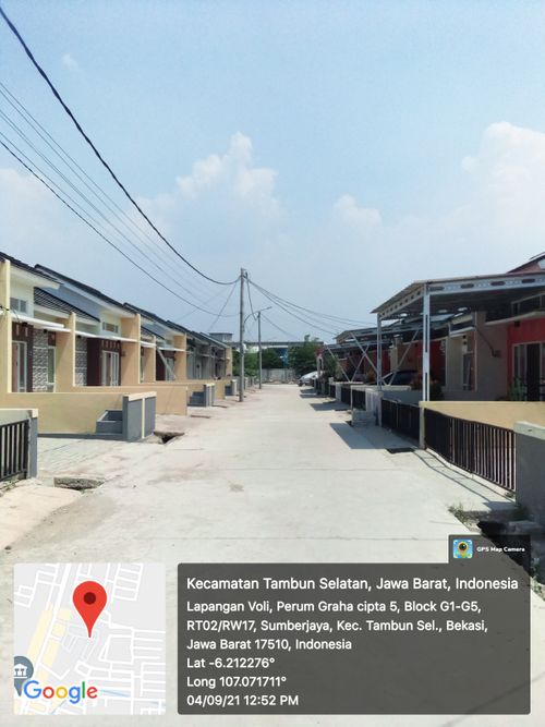 foto posisi tengah perumahan Graha Puri Jejalen